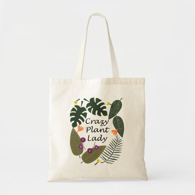 Bolsa Tote Milheira maluca Funny Gift para amante de plantas  (Frente)