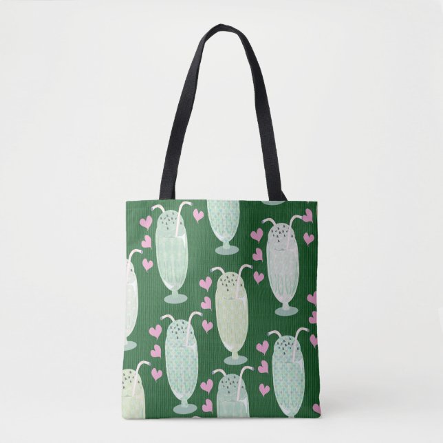 Bolsa Tote Milkshake Madness Green Mint Design (Frente)