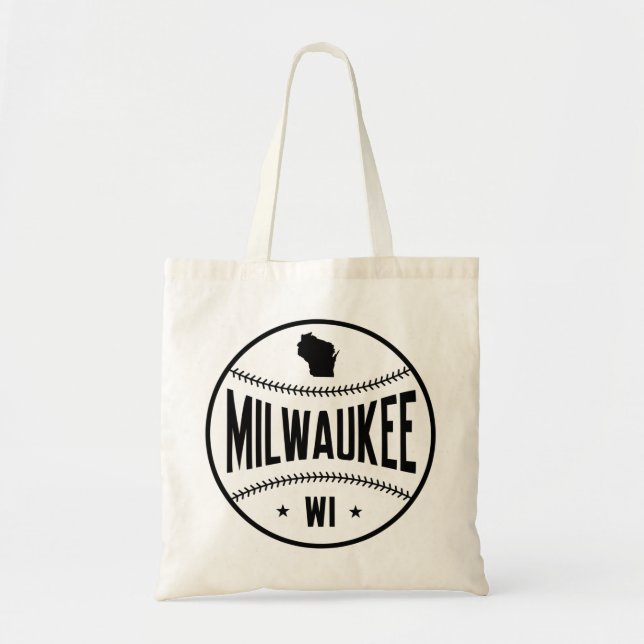 Bolsa Tote Milwaukee Baseball Themed (Frente)