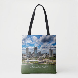 Bolsa Tote Milwaukee, fotografia de paisagem urbana de Wiscon