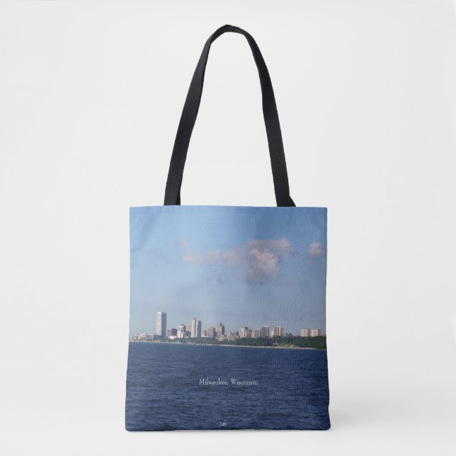 Bolsa Tote Milwaukee Skyline por toda a mala (Frente)