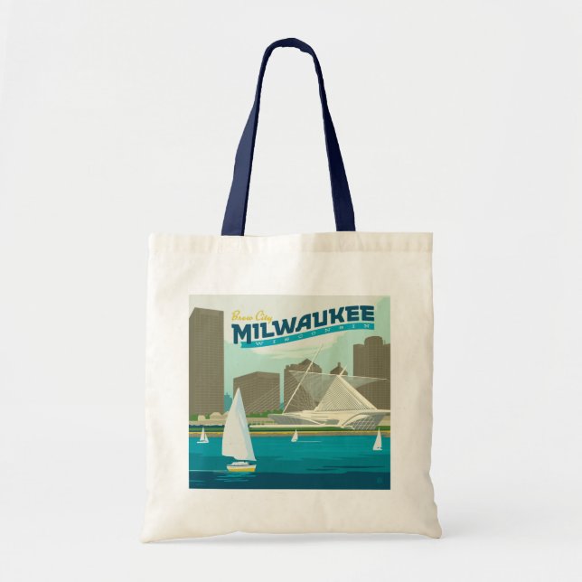 Bolsa Tote Milwaukee Wisconsin Harbor | Brew City (Frente)