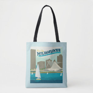 Bolsa Tote Milwaukee Wisconsin Harbor   Brew City