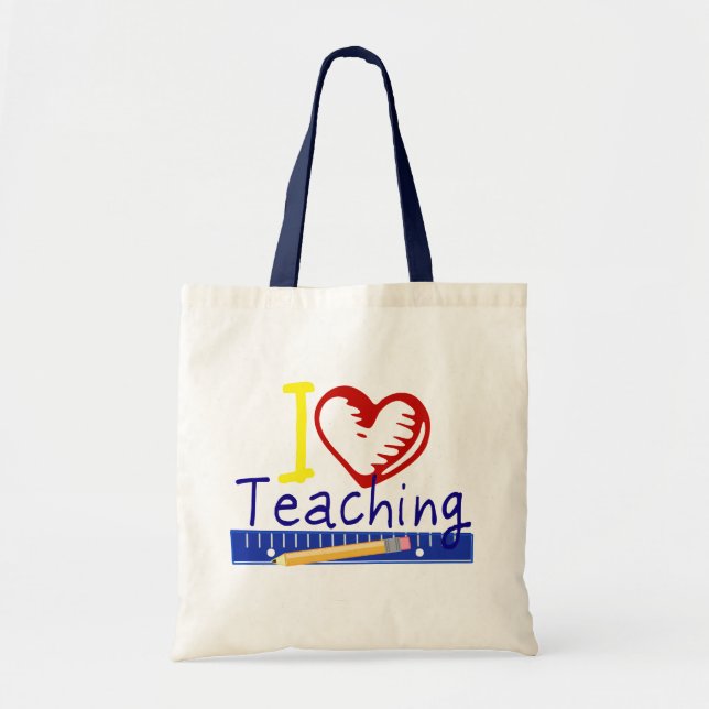 Bolsa Tote Mim (coração) ensino (Frente)