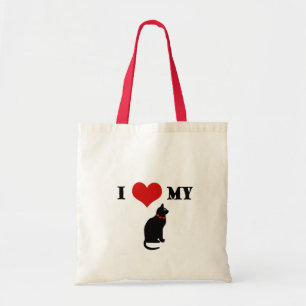 Bolsa Tote Mim coração meu gato