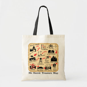 BOLSA TOTE MIM MAPA SECRETO DO TESOURO