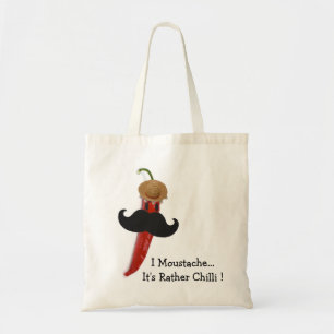 Bolsa Tote Mim Moustache. É pimentão da preferencialmente
