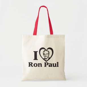 BOLSA TOTE MIM SACOLA DE RON PAUL DO CORAÇÃO