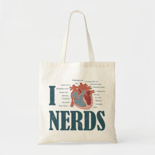 Bolsa Tote Mim sacola dos NERD do coração