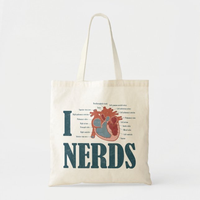 Bolsa Tote Mim sacola dos NERD do coração (Frente)