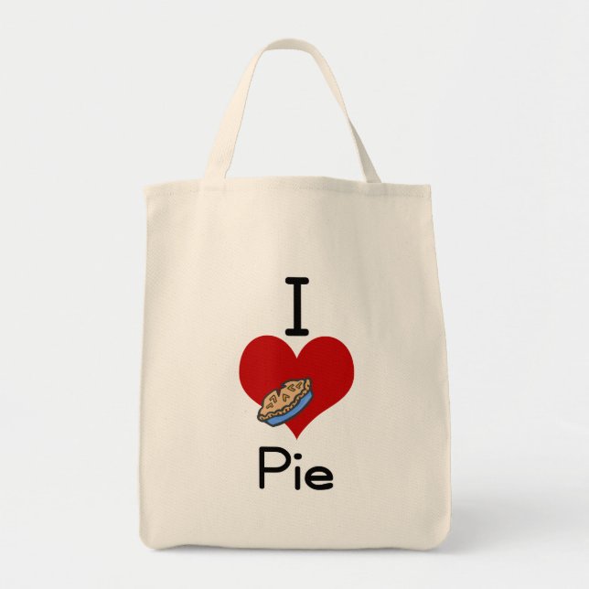 Bolsa Tote Mim torta do amor-coração (Frente)