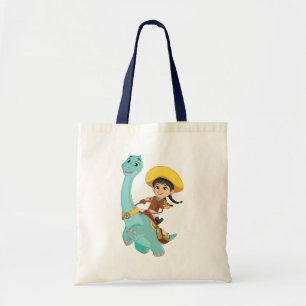 Bolsa Tote Min & Clover Feliz Cowgirl e Brontosaurus Ride