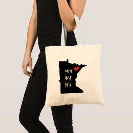 Bolsa Tote Min-Nes-Ota Minnesota Heart Tote Bag