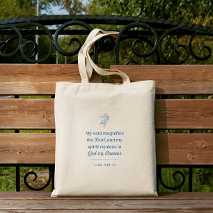 Bolsa Tote Minha Alma Magnifica o Senhor Cristão