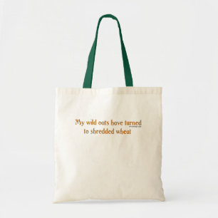 Bolsa Tote Minha aveia selvagem girou para o trigo shredded