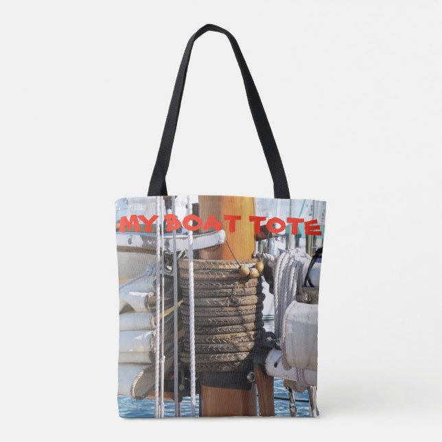 Bolsa Tote Minha Banheira de Barcos (Verso)