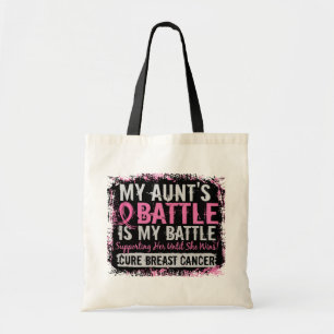 Bolsa Tote Minha batalha tia de demasiado 2 cancro da mama