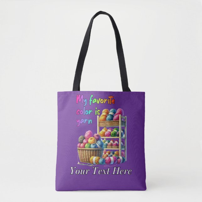 Bolsa Tote Minha Cor Favorita É Fios (Frente)