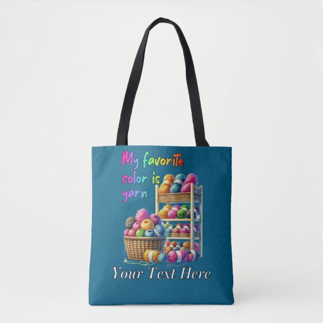 Bolsa Tote Minha Cor Favorita É Fios (Frente)