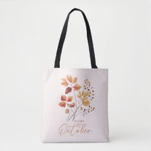 Bolsa Tote Minha Cor Favorita É Outubro