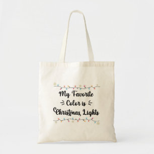 Bolsa Tote Minha Cor Favorita São Luzes De Natal Piada De Nat