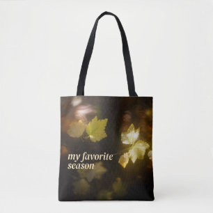 Bolsa Tote Minha Estação Favorita Outono, personalizável