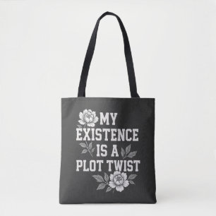 Bolsa Tote Minha Existência É Uma Torção De Enredo Design De