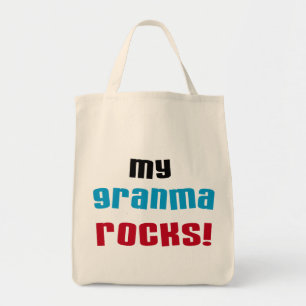 Bolsa Tote Minha Granma Rocks T shirts e presentes