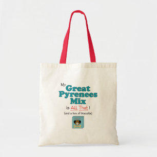 Bolsa Tote Minha mistura de grandes Pyrenees é toda a isso!