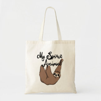 Bolsa Tote Minha preguiça bonito animal do espírito