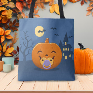 Bolsa Tote Minha primeira abóbora do Pacifier do Dia das