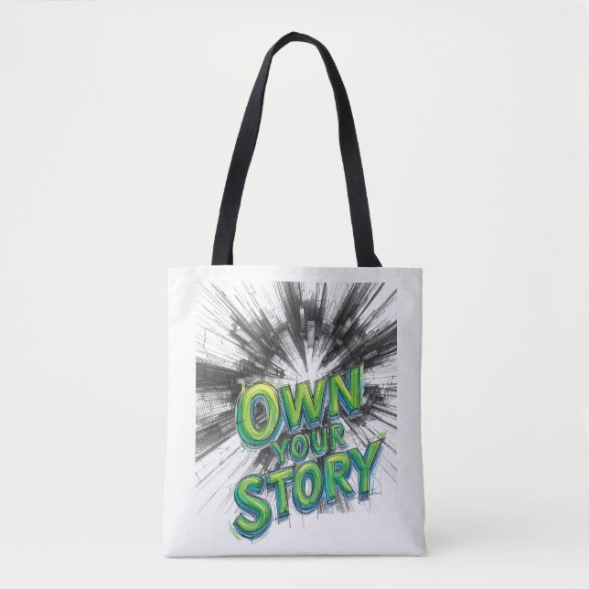 Bolsa Tote minha própria história (Frente)