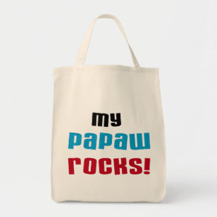 Bolsa Tote Minhas camisetas e presentes do Papaw Rocks