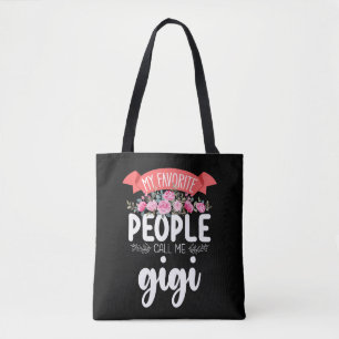 Bolsa Tote Minhas Pessoas Favoritas Me Chamam de Gigi Dia das