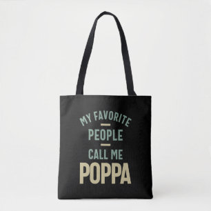 Bolsa Tote Minhas Pessoas Favoritas Me Chamam De Poppa