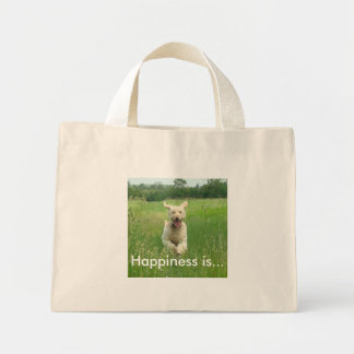 Bolsa Tote Mini A felicidade é...Tote Bag
