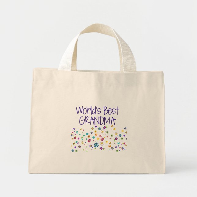 Bolsa Tote Mini A melhor avó do mundo (Frente)