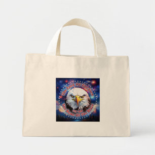 Bolsa Tote Mini A Terra Dos Livres Águia Marrom Fogos de Artifício