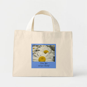 Bolsa Tote Mini Abençoe Você e Sua Família! sacolas Flor de Margar