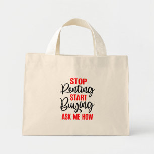 Bolsa Tote Mini Agente Imobiliário Funny Imóveis Gift House Agen