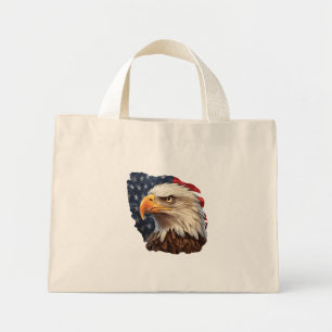 Bolsa Tote Mini Águia Careca da Bandeira Americana
