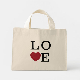 Bolsa Tote Mini Ahava (Amor) vermelho