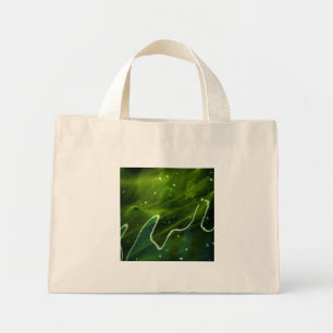 Bolsa Tote Mini Algas verdes e bagaço de água