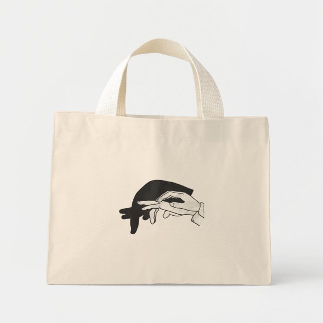 Bolsa Tote Mini Anteador Silhouette Mão (Frente)