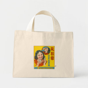 Bolsa Tote Mini Anúncio de Aspirina Chinesa Vintage