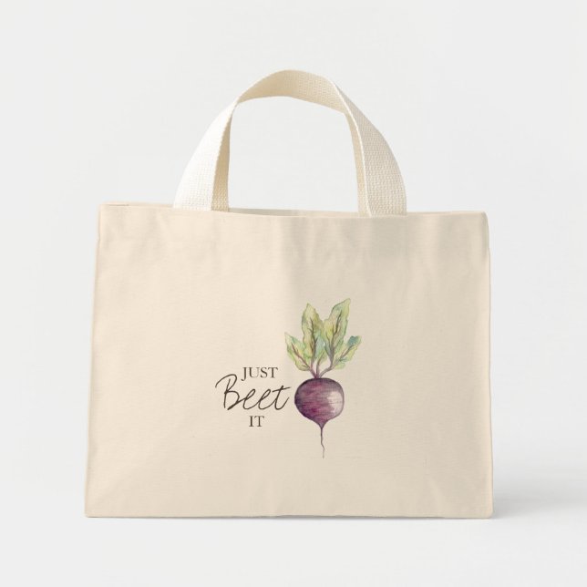 Bolsa Tote Mini Apenas Aposta| Marca de Aquarela (Frente)