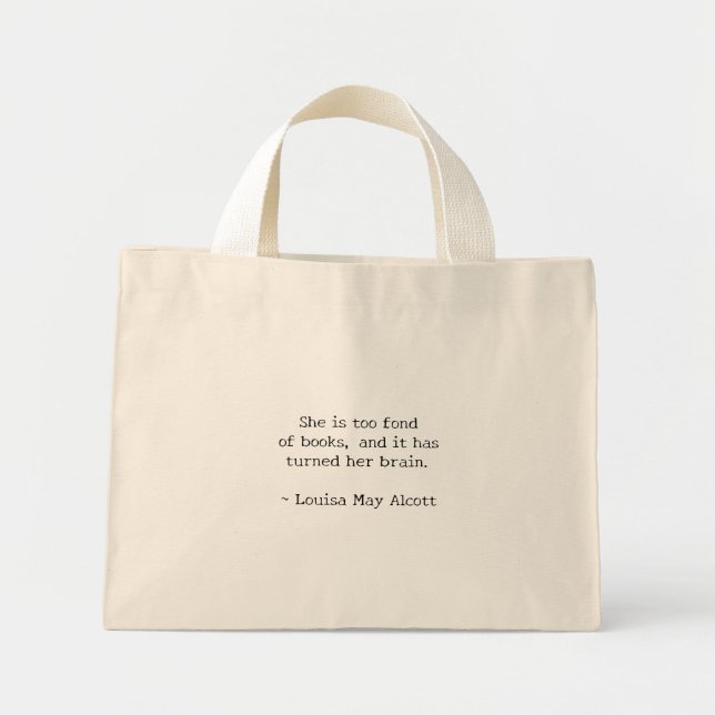 Bolsa Tote Mini Apreciadora de Livros (Frente)