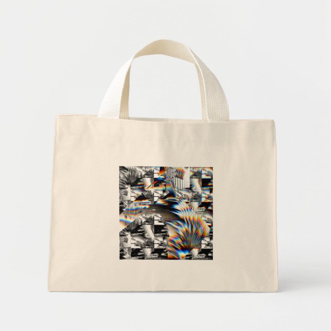 Bolsa Tote Mini Arco-Íris Assalto Toalha (Frente)