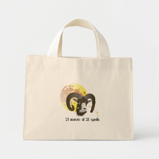 Bolsa Tote Mini Ariete 21 marzo al 20 aprile Borse (Frente)