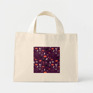 Bolsa Tote Mini Arte Assustadoramente Fofa de Halloween